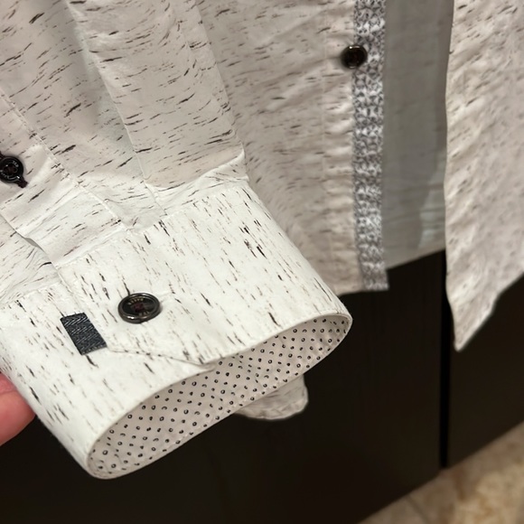 Ted Baker London White/Black Button Down Shirt - Picture 6 of 10